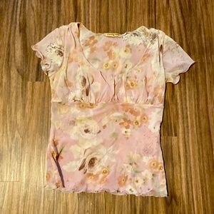 Pink Floral Top